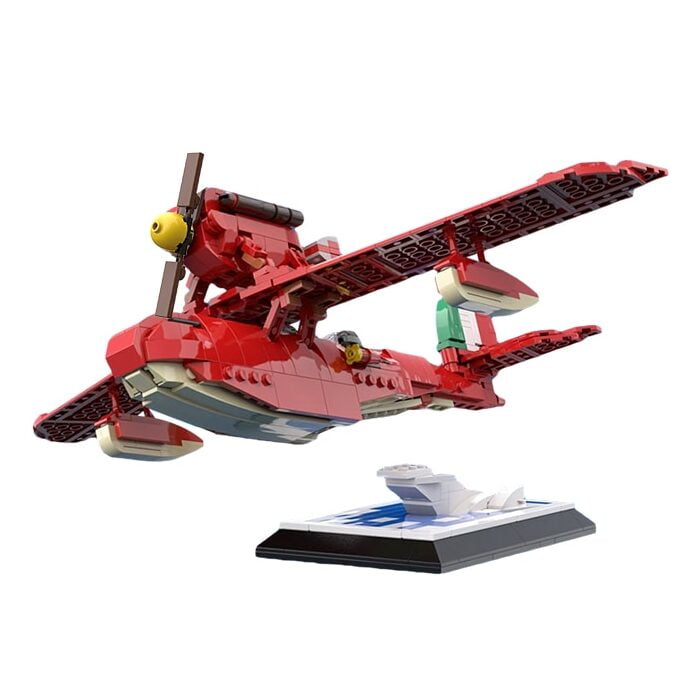 Figura Aereo Lego Rosso