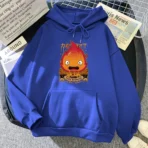 sudadera calcifer leña azul
