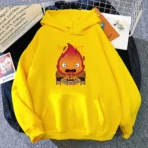 sudadera calcifer leña amarillo