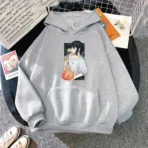sudadera howl castillo ambulante gris