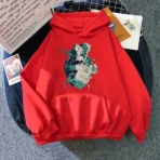 sudadera castillo ambulante rojo