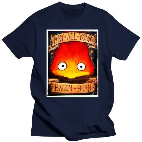 Maglietta Calcifer Castello Errante di Howl