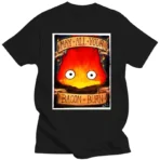Maglietta Calcifer Castello Errante di Howl