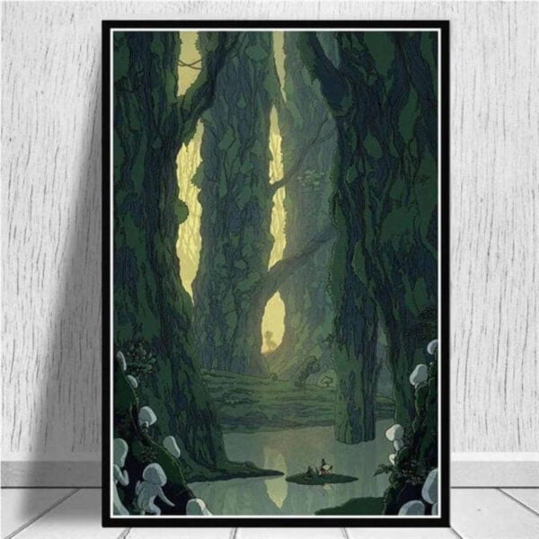 Poster Principessa Mononoke Foresta