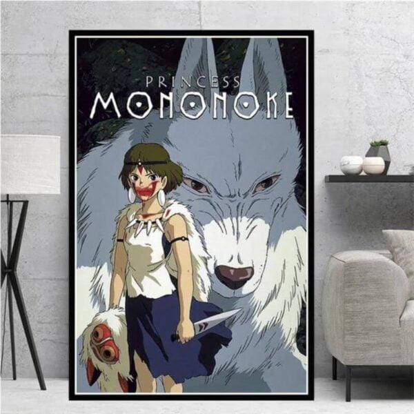 Poster Principessa Mononoke Lupo