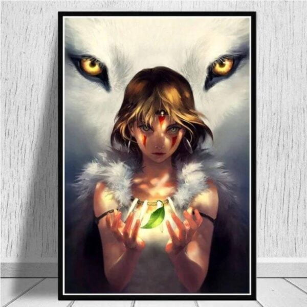 Poster Principessa Mononoke Realistico