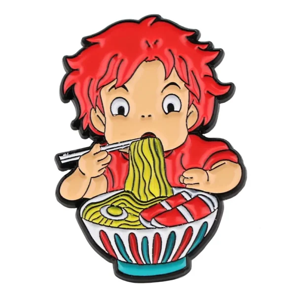 Spilla Ponyo Mangiando