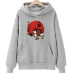 sudadera miyazaki mononoke gris
