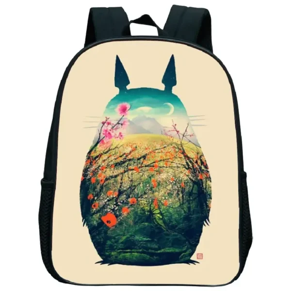 Zaino Totoro Nero Paesaggio