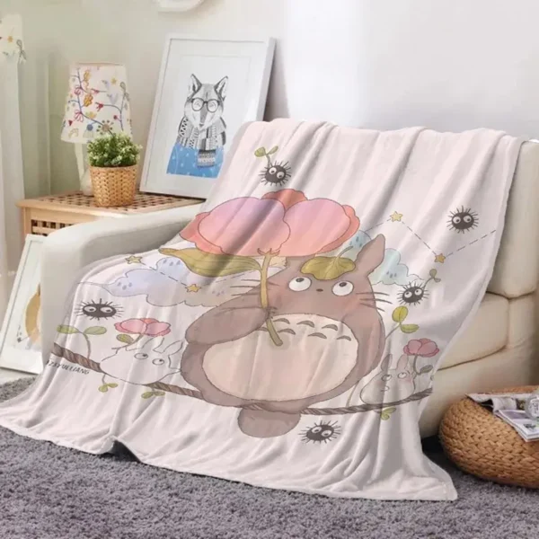 Coperta Totoro Fiori
