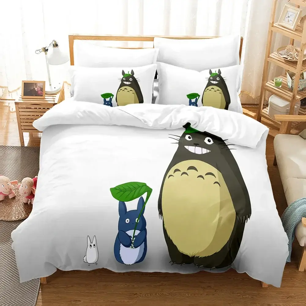 Copripiumino Totoro Bianco Copripiumino Totoro Bianco