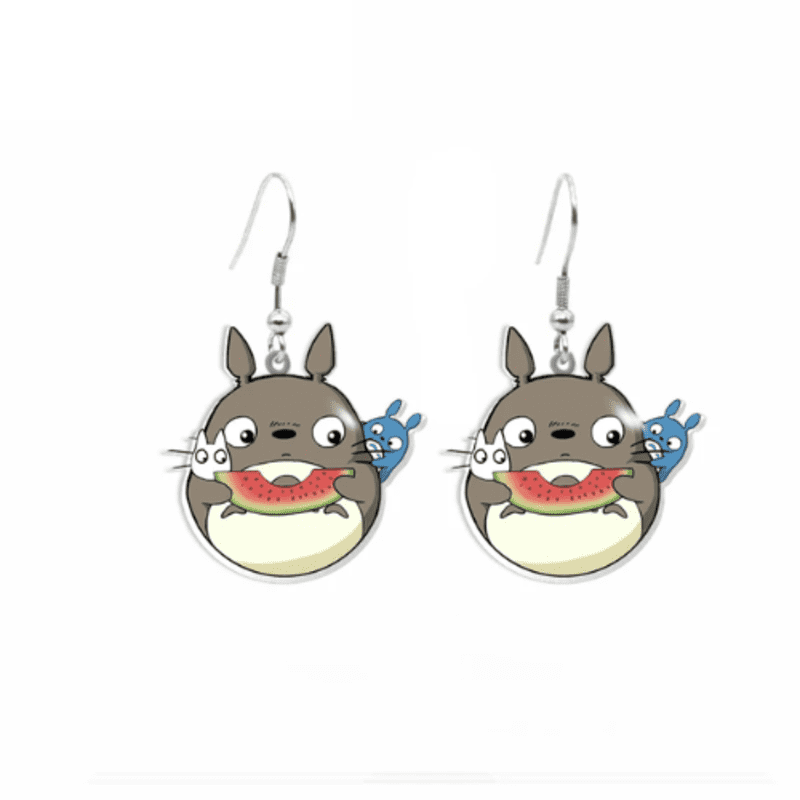 Orecchini Totoro Anguria Orecchini Totoro Anguria