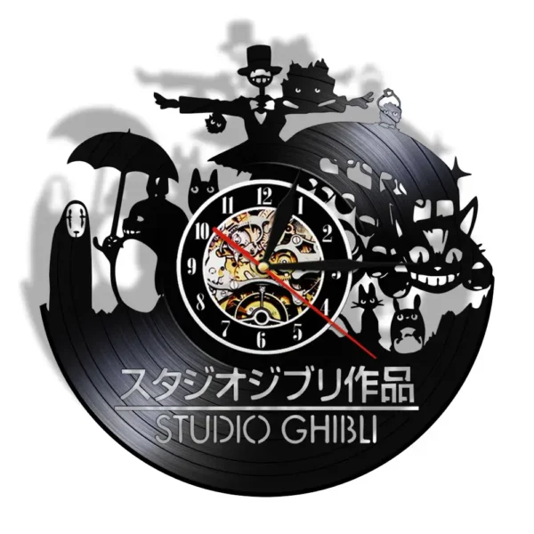 Orologio in vinile Ghibli