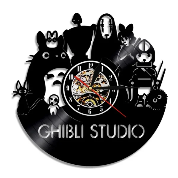 Orologio in vinile Studio Ghibli