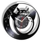 Orologio in vinile Totoro Ombrello