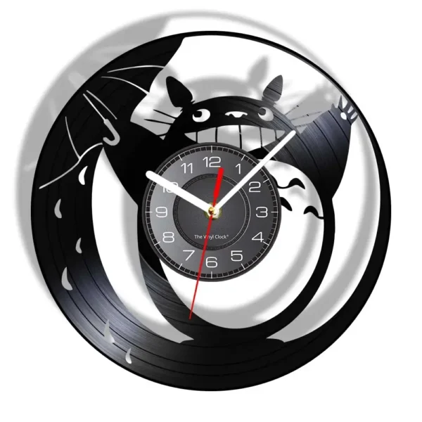 Orologio in vinile Totoro Ombrello