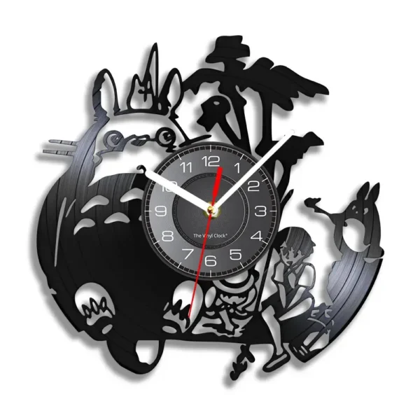 Orologio in vinile Totoro Pesca