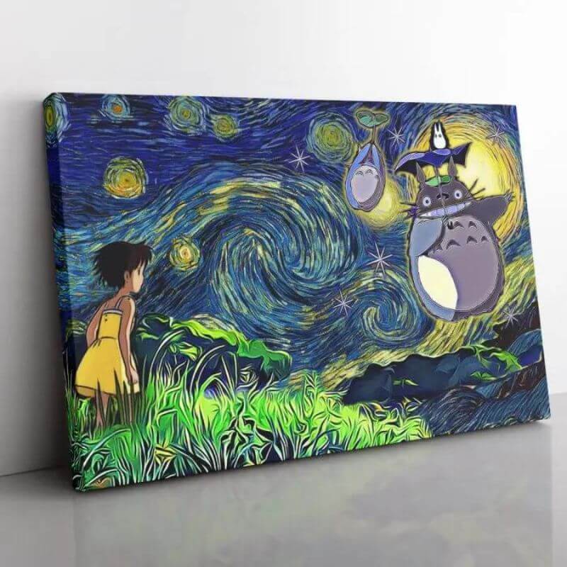 Poster Totoro Van Gogh Poster Totoro Van Gogh