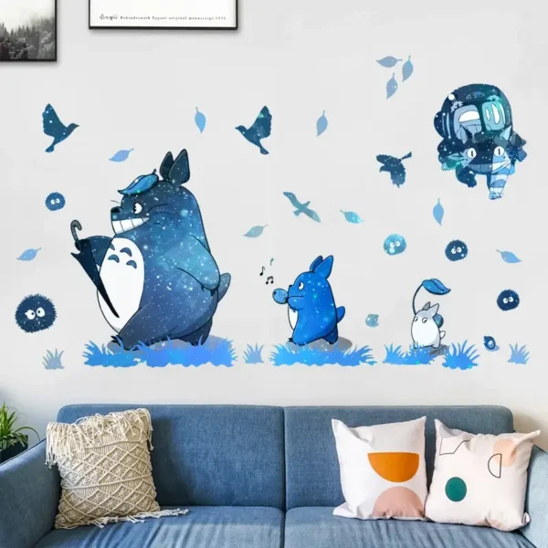 Stickers Totoro blu
