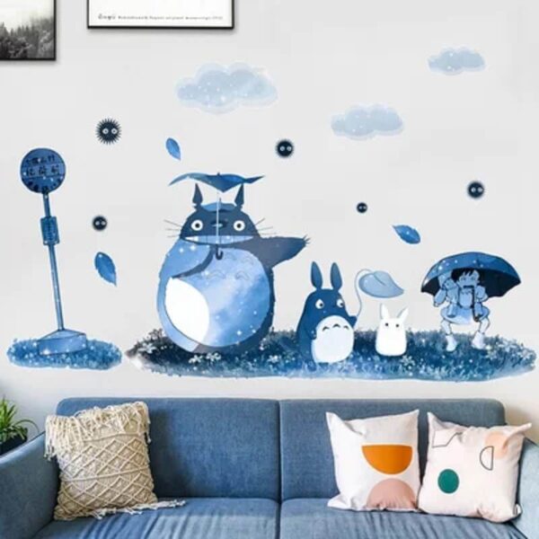 Stickers Totoro Pioggia